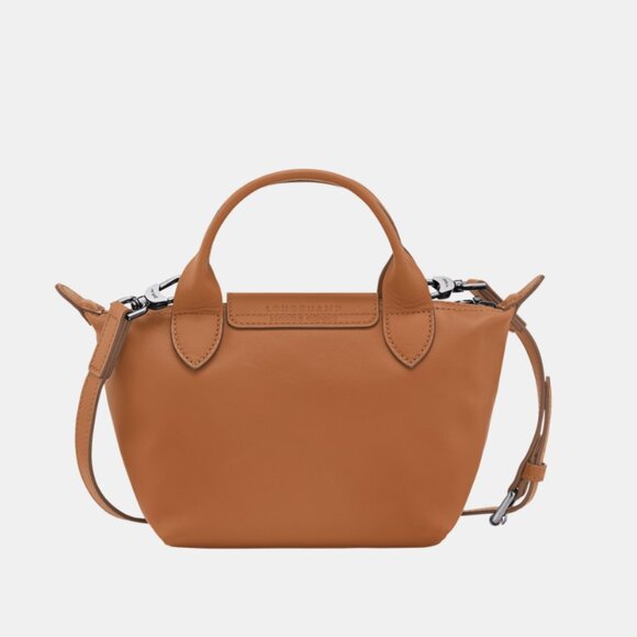 NEW Longchamp Le Pliage Xtra XS Handbag Leather in Cashew - Picture 4 of 10